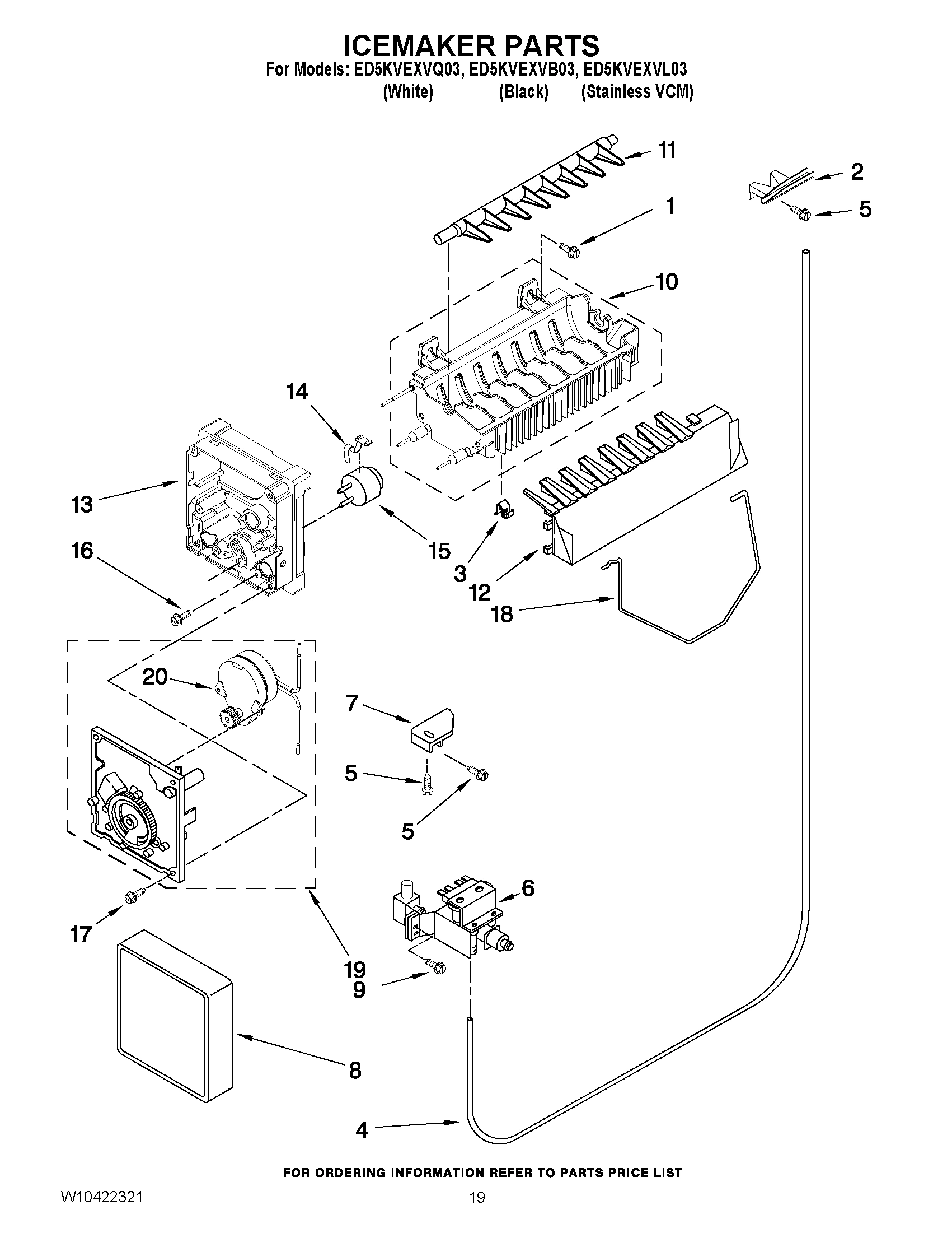 12 - ICEMAKER PARTS