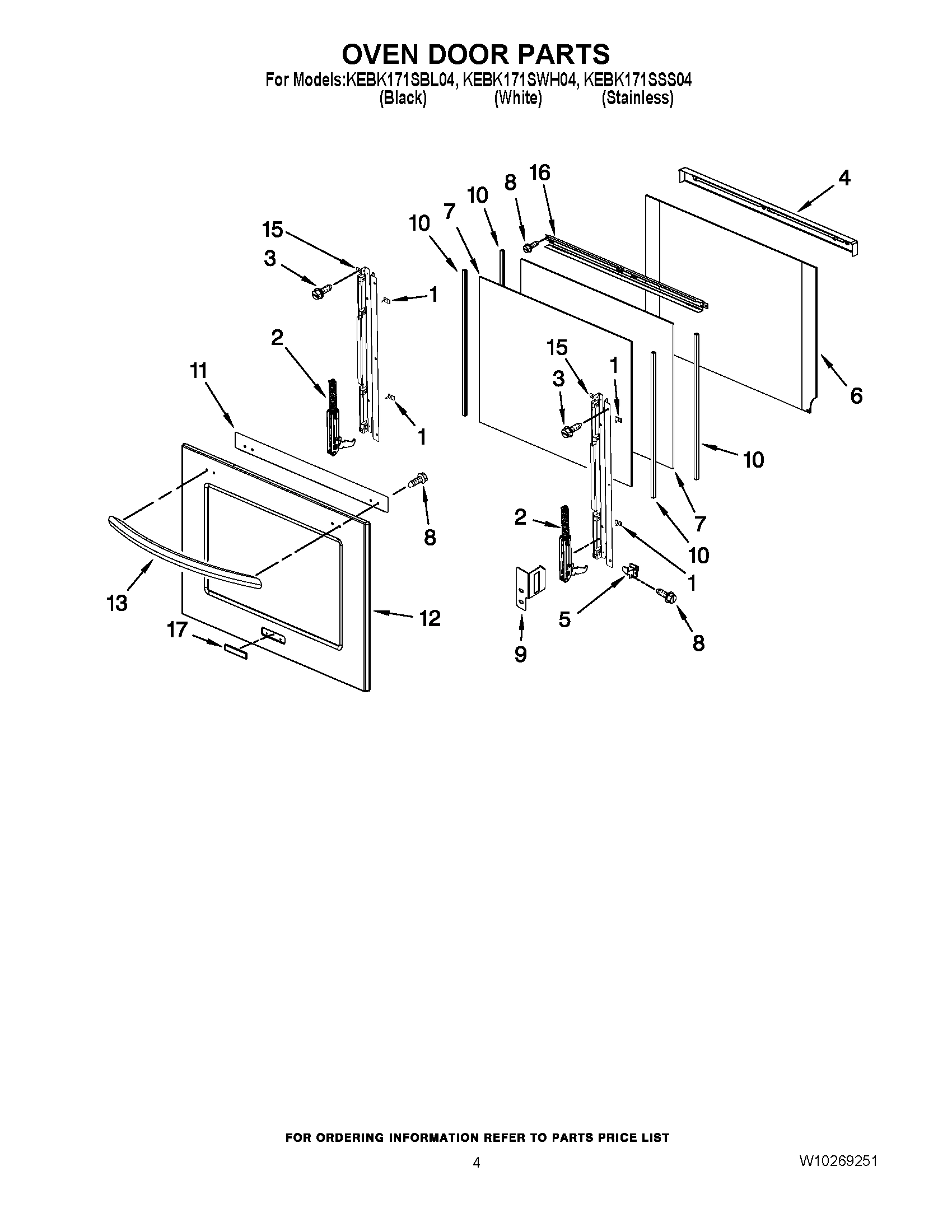 03 - OVEN DOOR PARTS