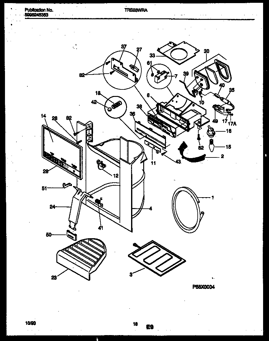 10 - ICE DOOR, DISPENSER AND WATER TANK