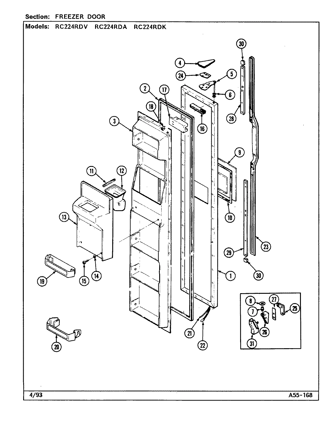 02 - FREEZER DOOR