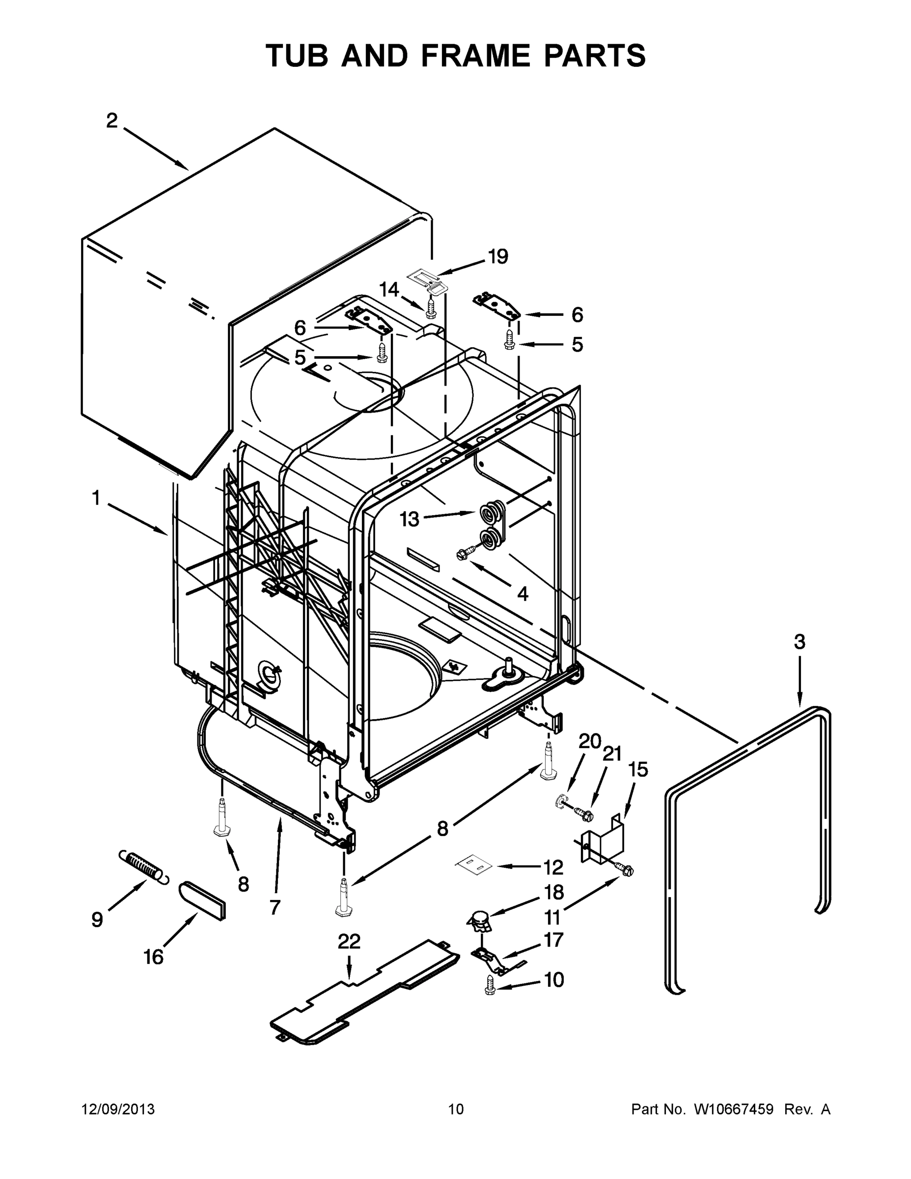06 - TUB AND FRAME PARTS