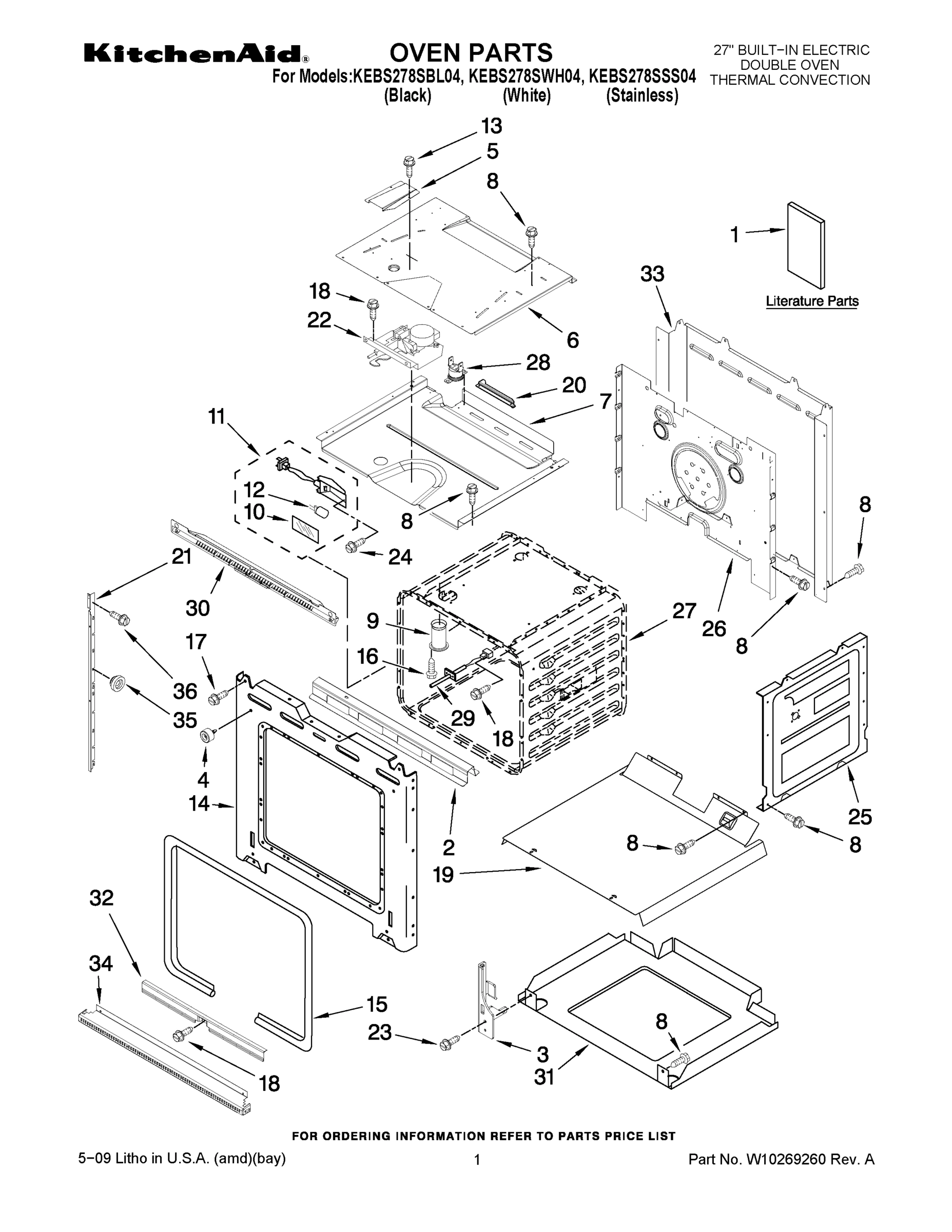 01 - OVEN PARTS