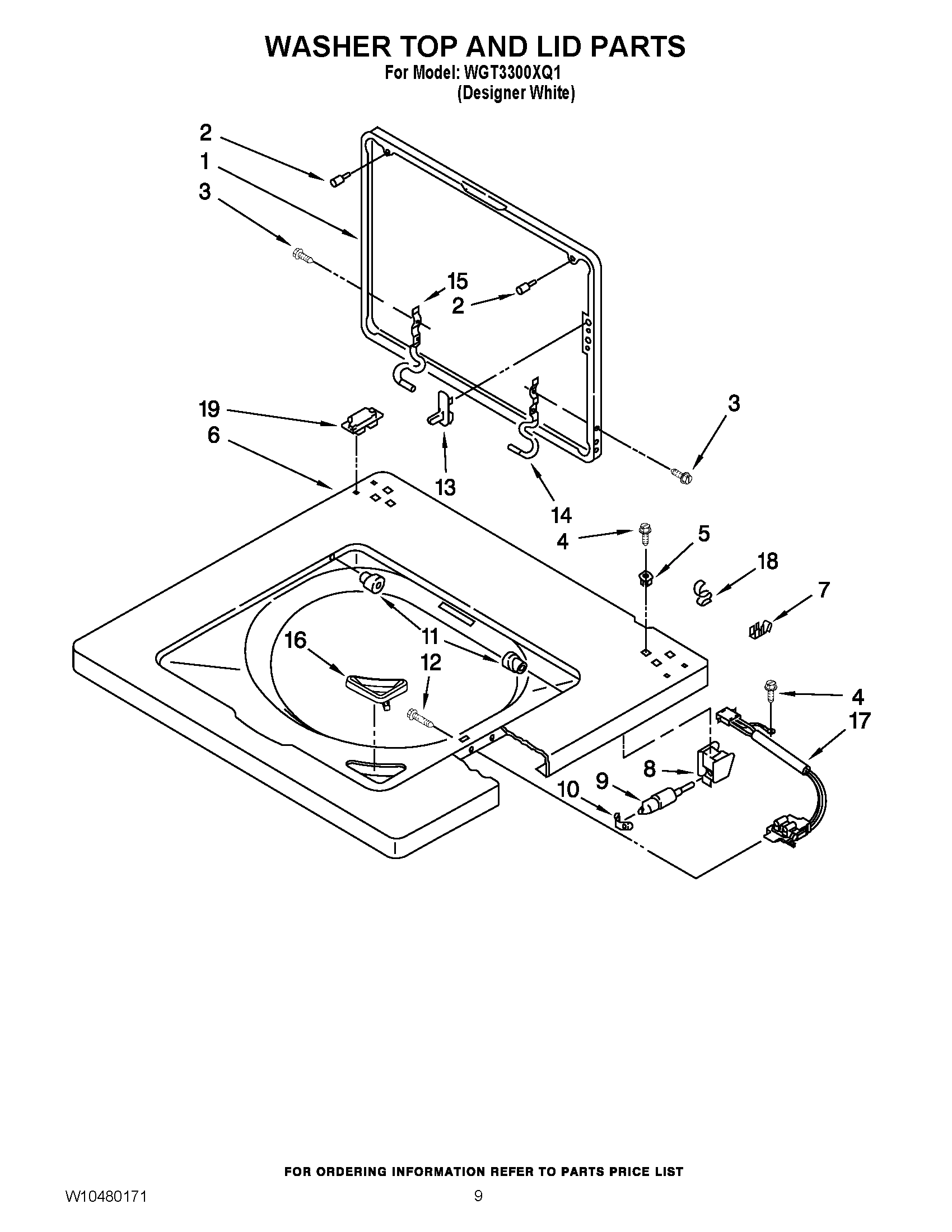 06 - WASHER TOP AND LID PARTS