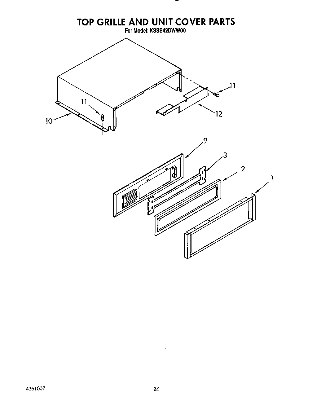18 - TOP GRILLE AND UNIT COVER