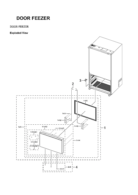 LEFT REFRIGERATOR DOOR PARTS