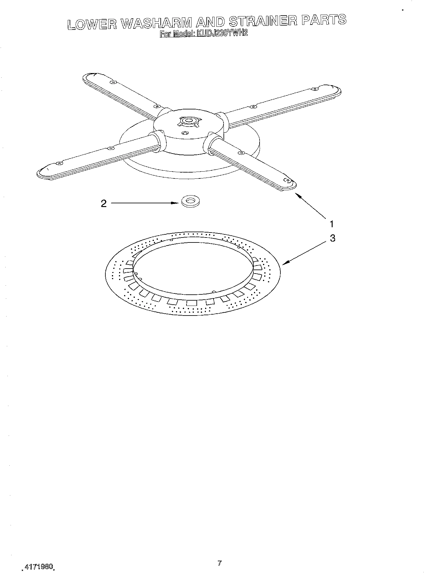 05 - LOWER WASHARM AND STRAINER