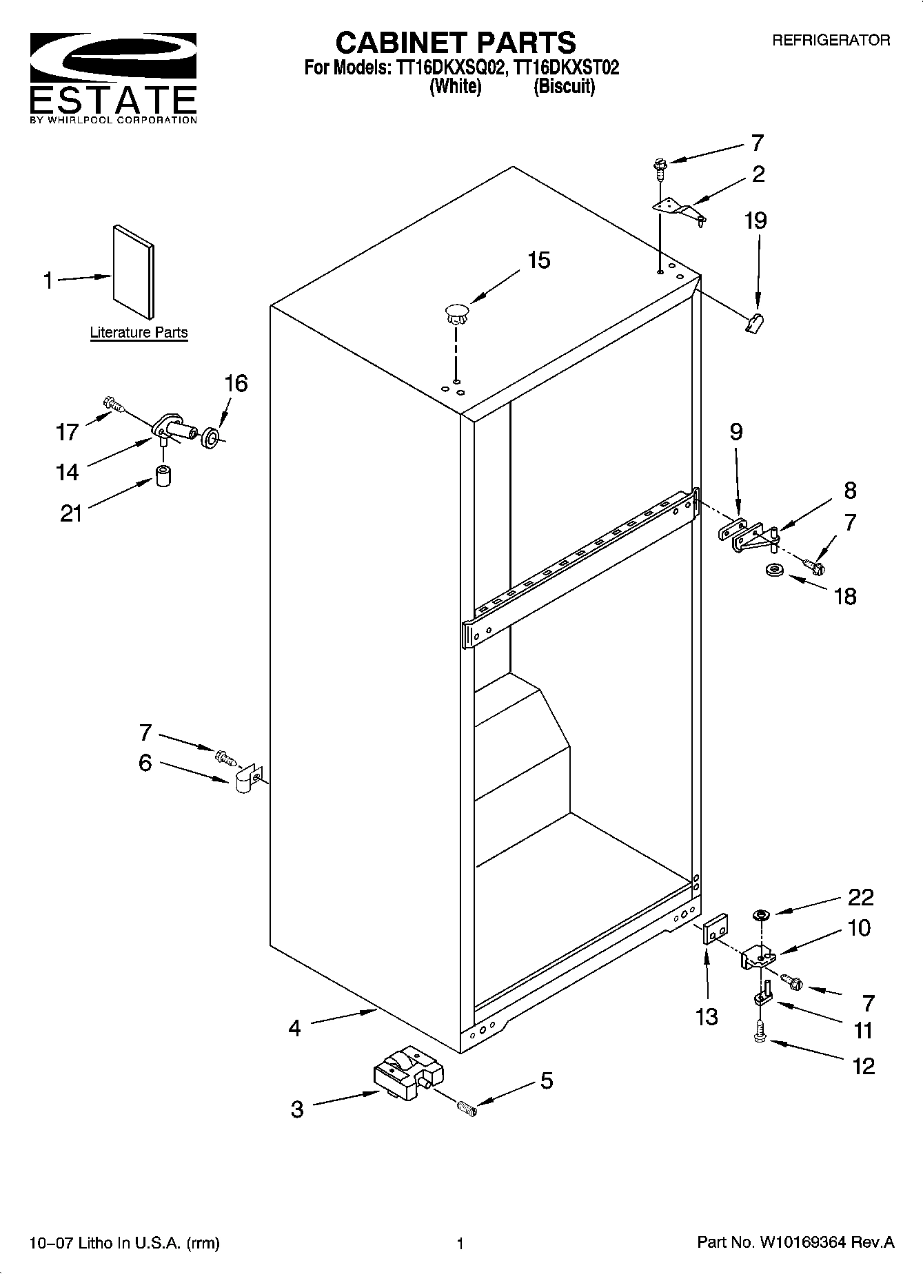 01 - CABINET PARTS