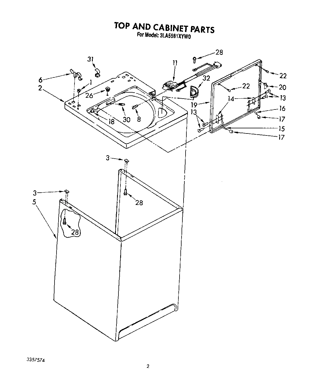 02 - TOP AND CABINET, LIT/OPTIONAL