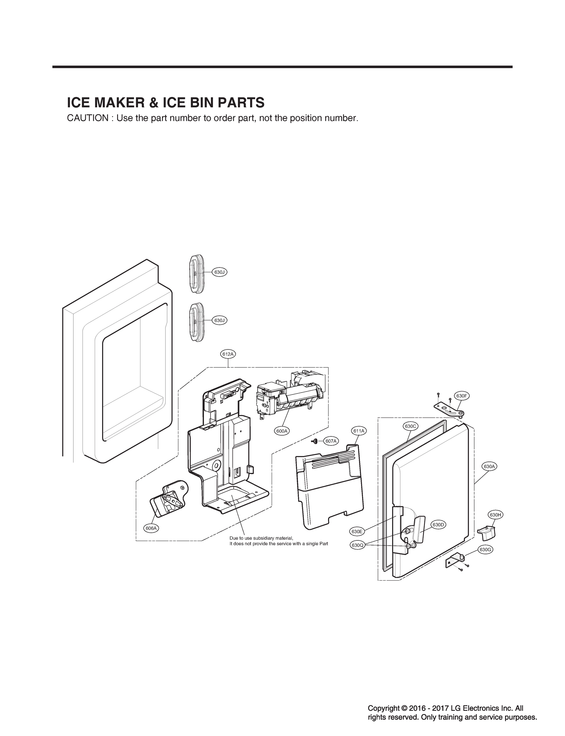 ICEMAKER & ICE BIN PARTS