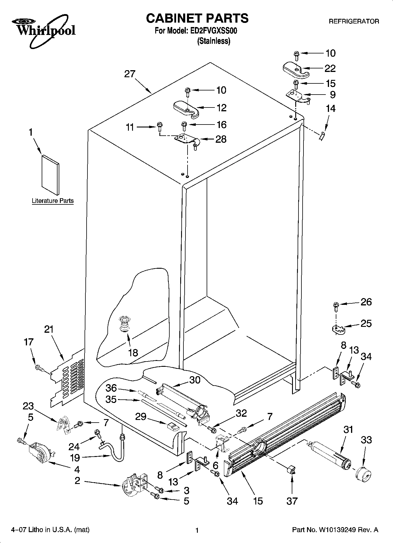 01 - CABINET PARTS