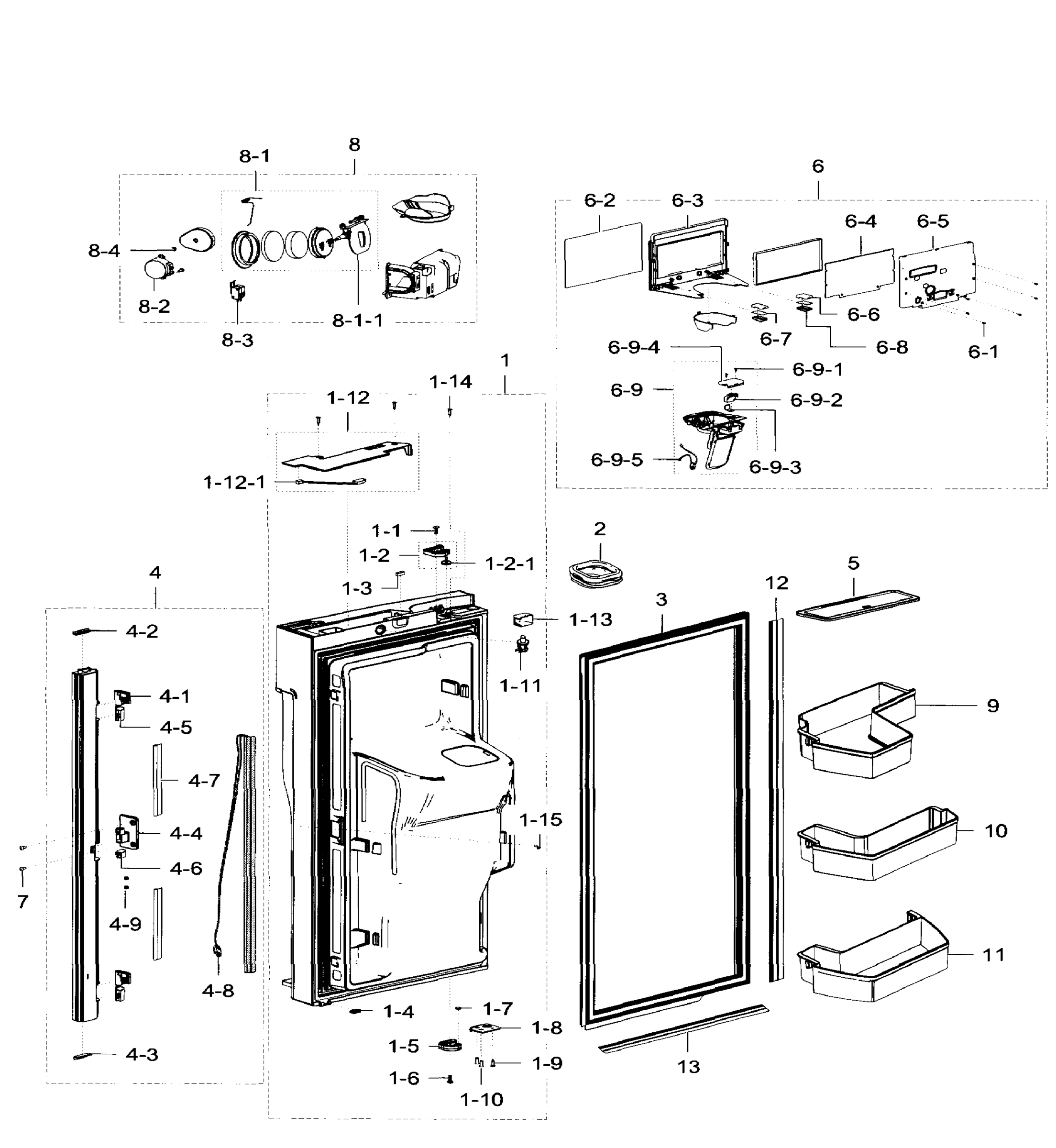 FRIDGE DOOR LT
