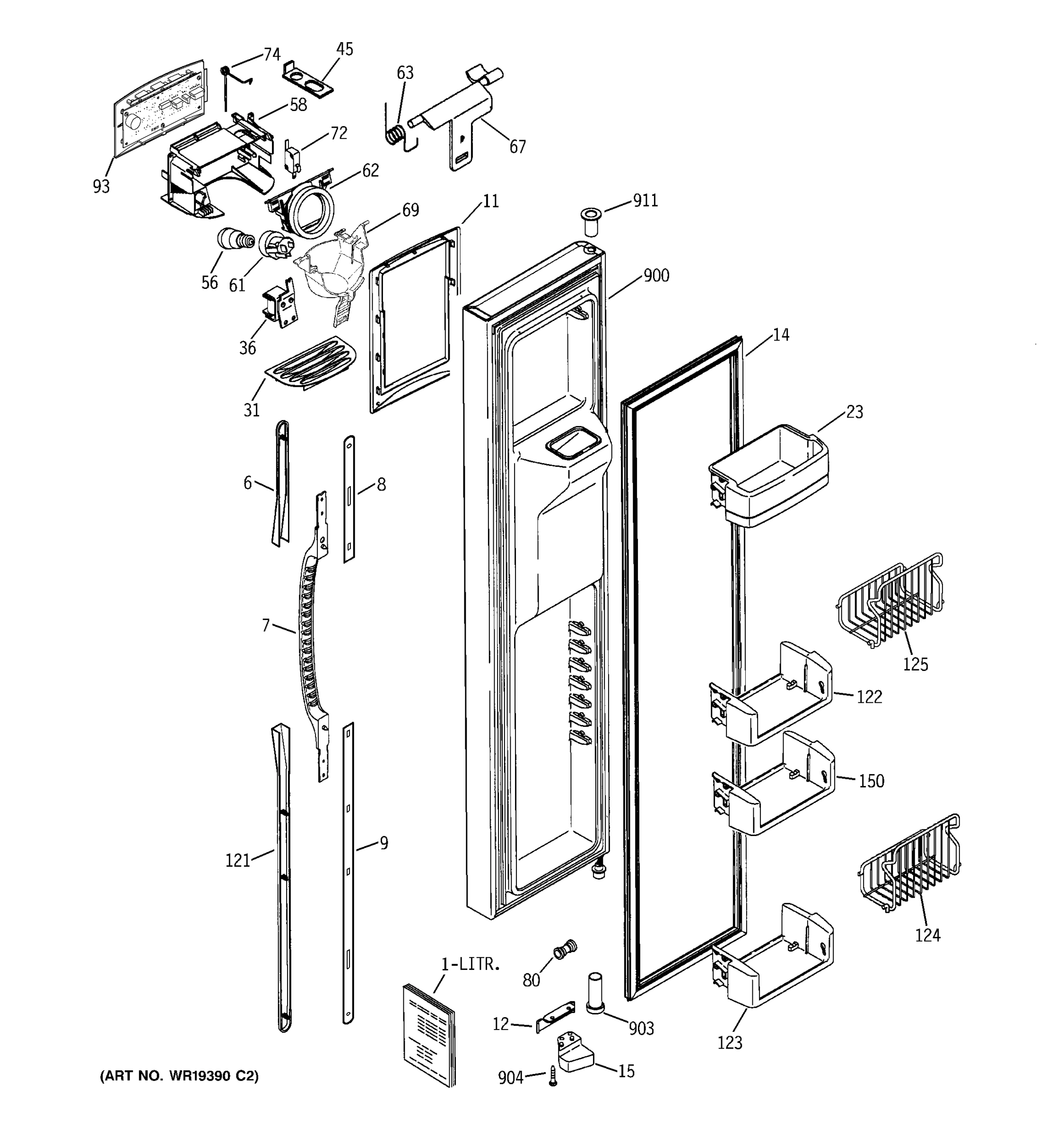 FREEZER DOOR