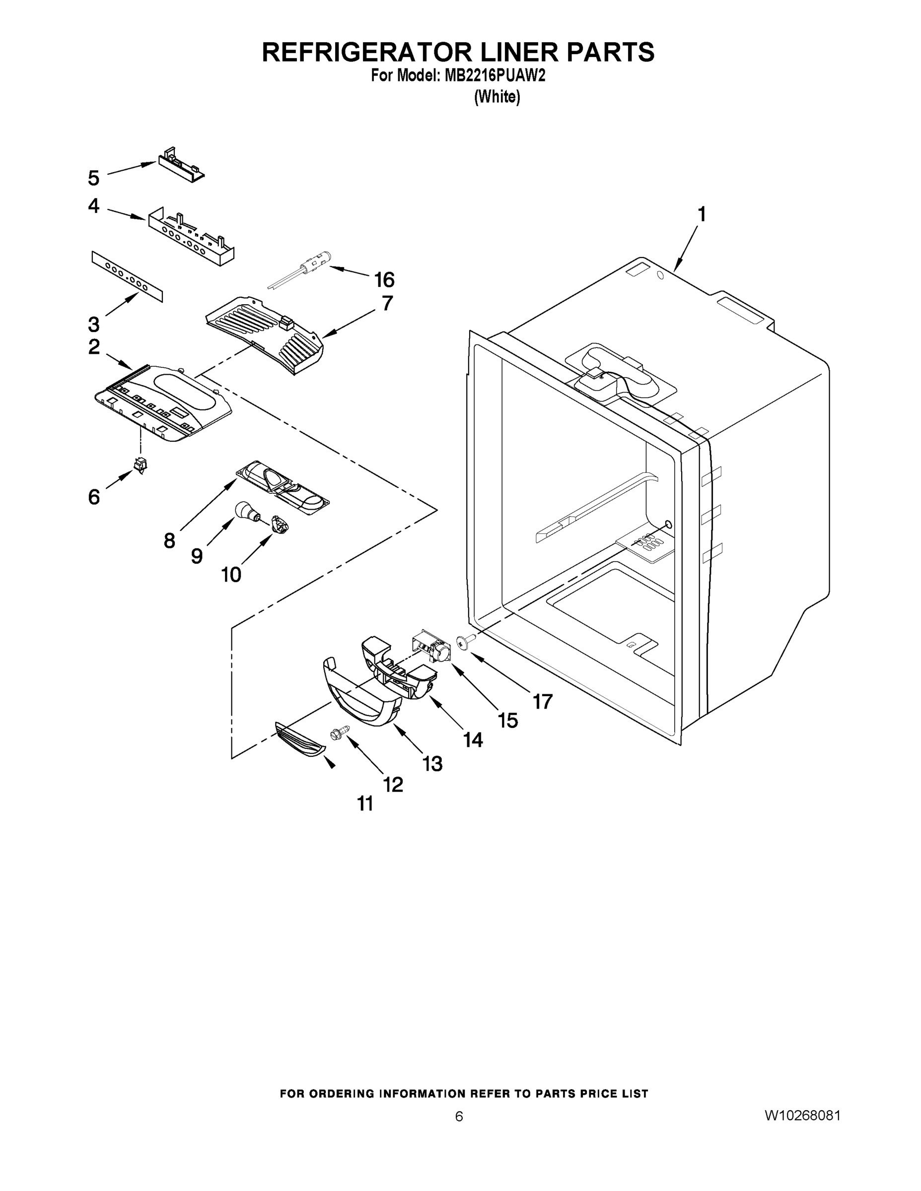 04 - REFRIGERATOR LINER PARTS