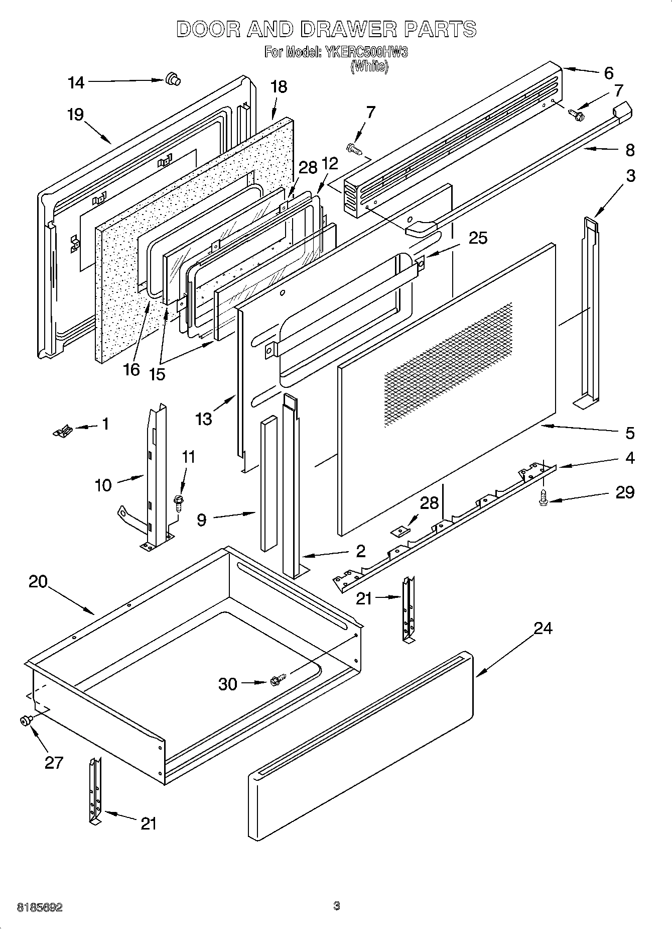 03 - DOOR AND DRAWER PARTS