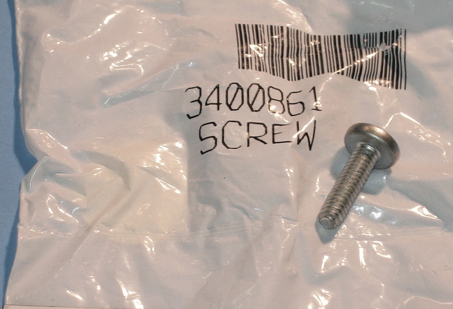 WP3400861 Whirlpool Screw