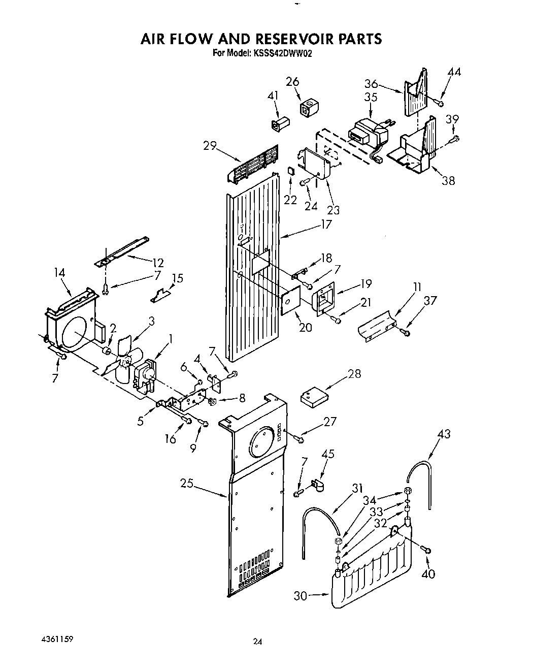 16 - AIR FLOW AND RESERVOIR