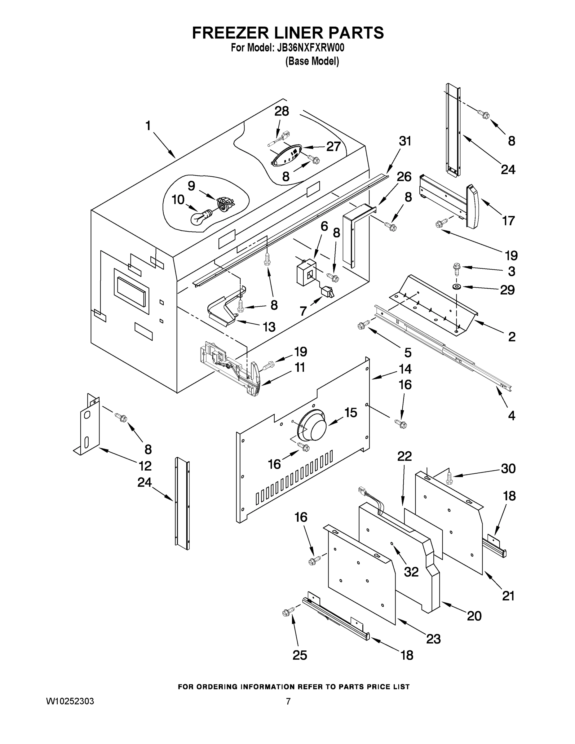05 - FREEZER LINER PARTS