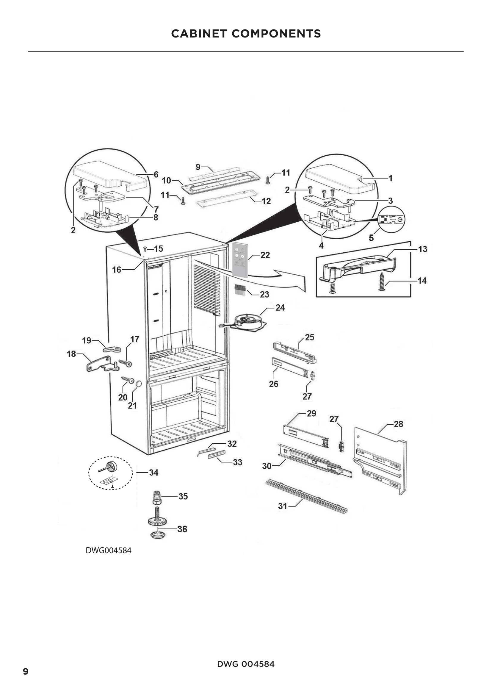 CABINET COMPONENTS