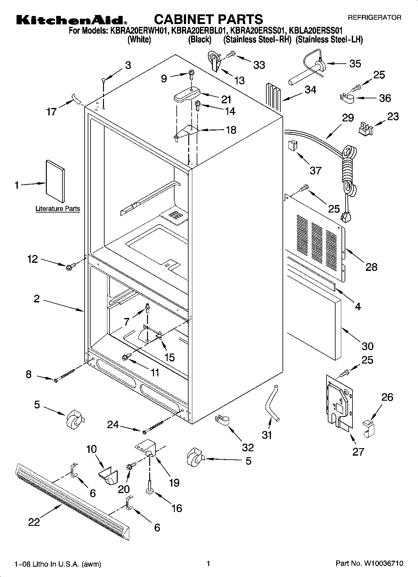 01 - CABINET PARTS
