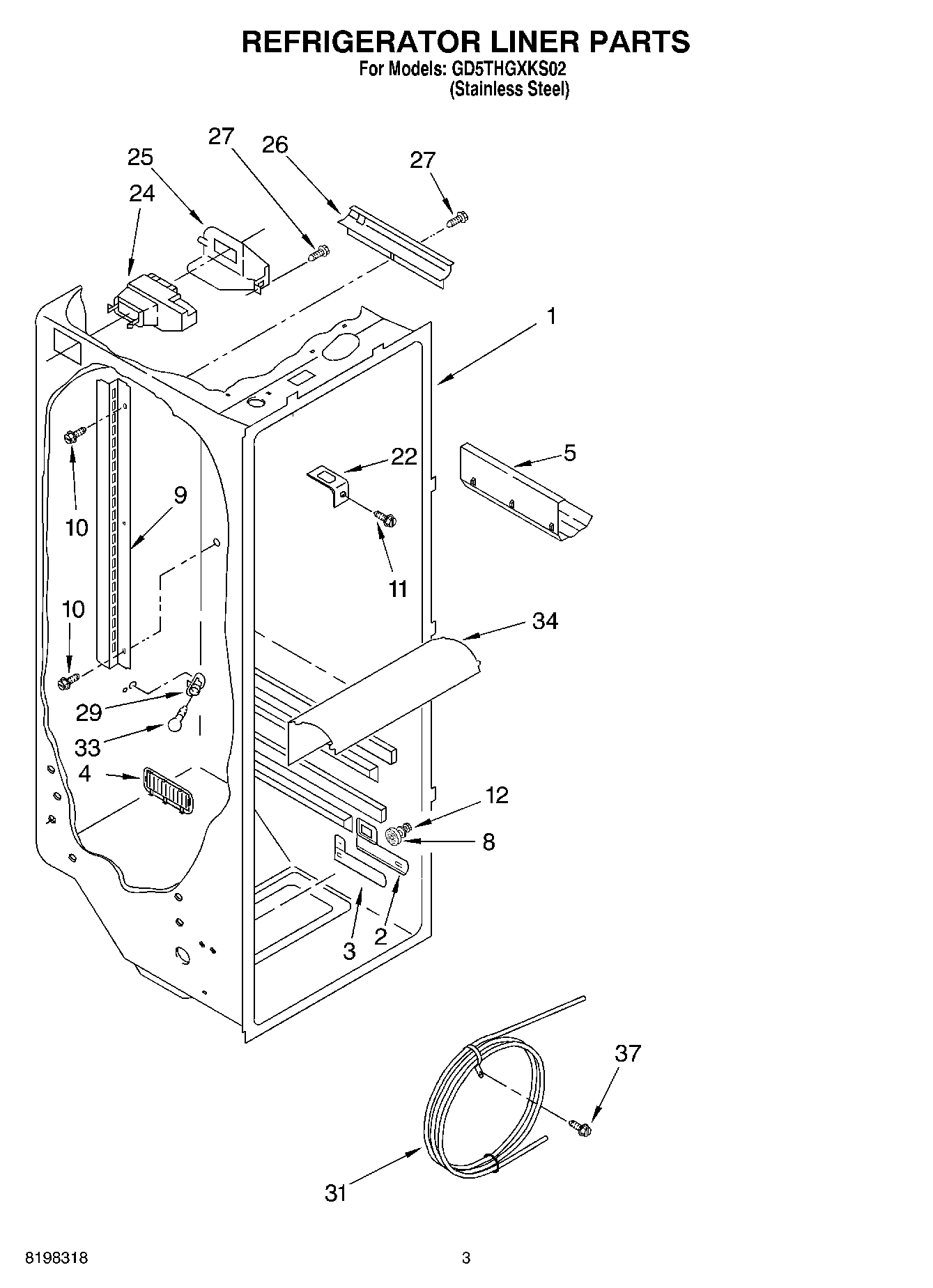 02 - REFRIGERATOR LINER