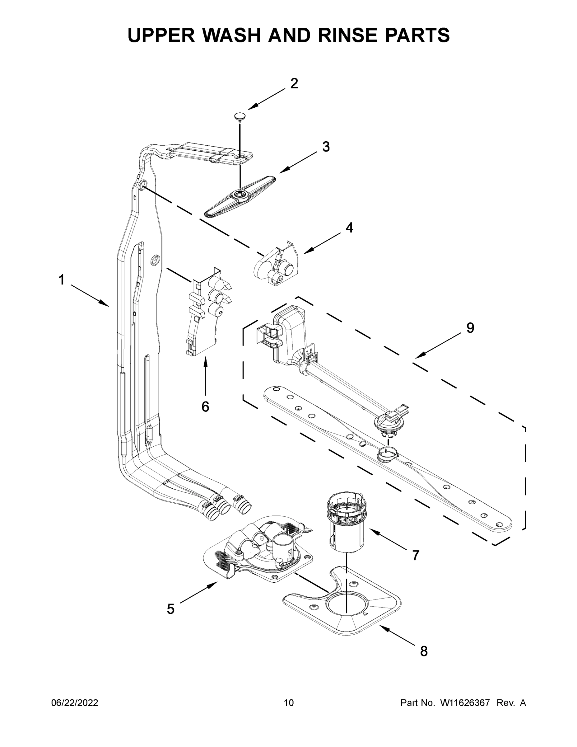 06 - UPPER WASH AND RINSE PARTS