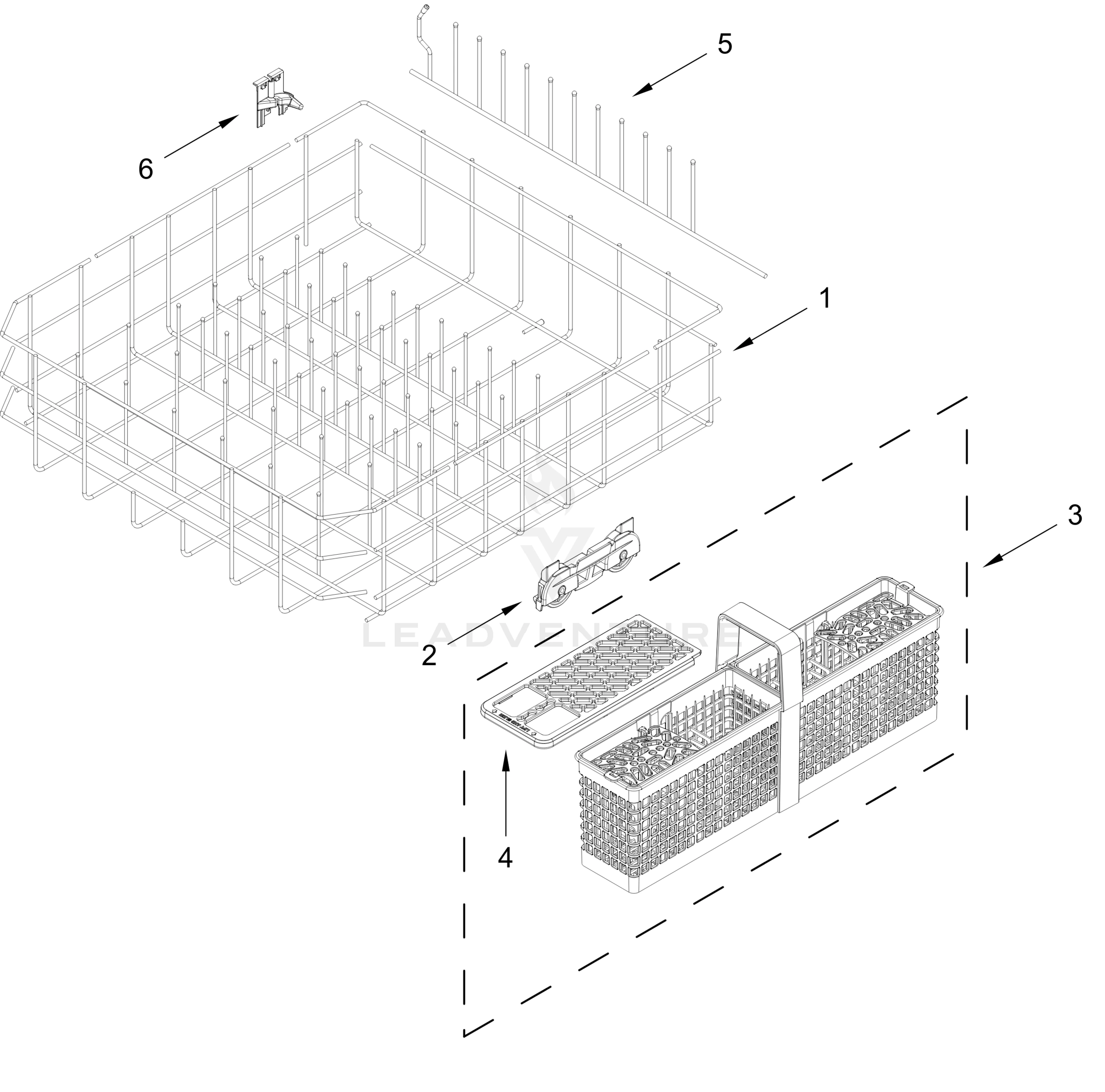 LOWER RACK PARTS