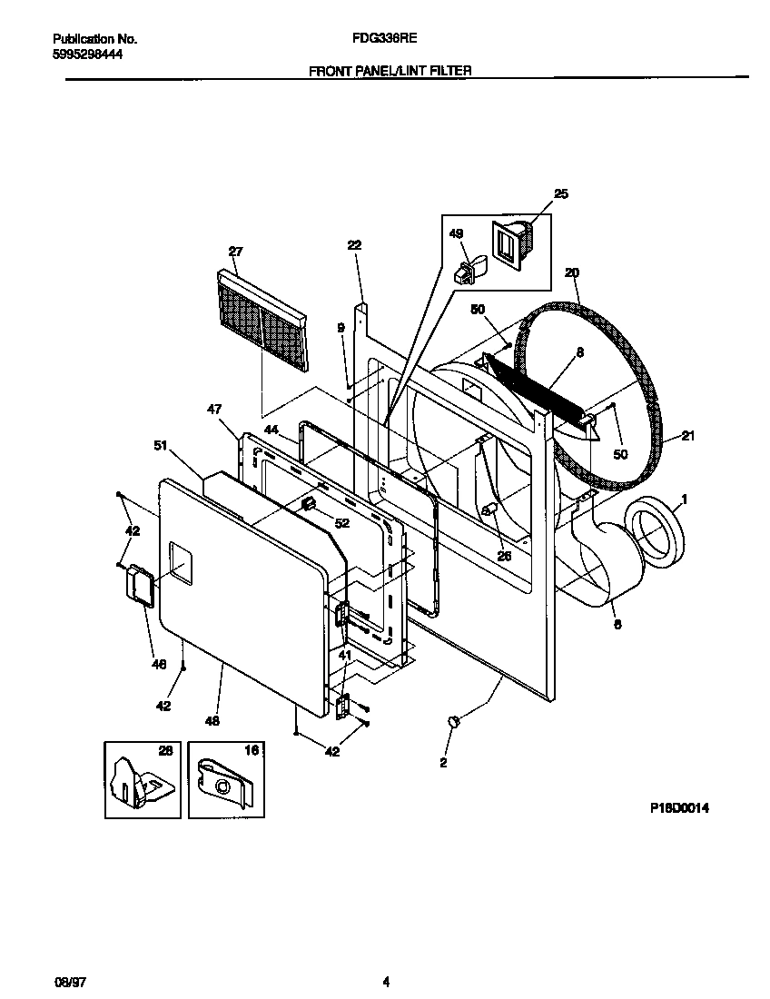 03 - FRONT PANEL/LINT FILTER