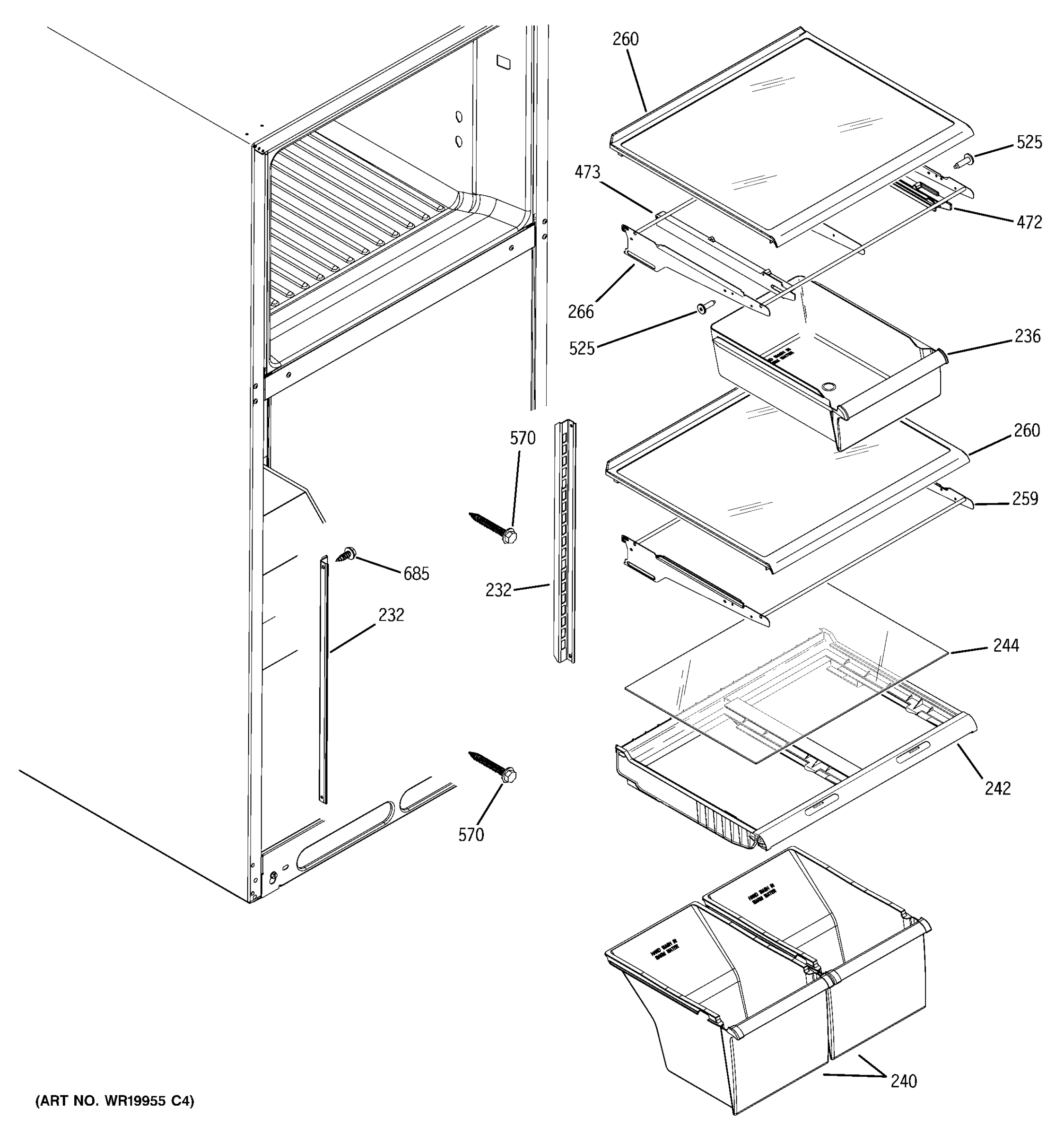 FRESH FOOD SHELVES