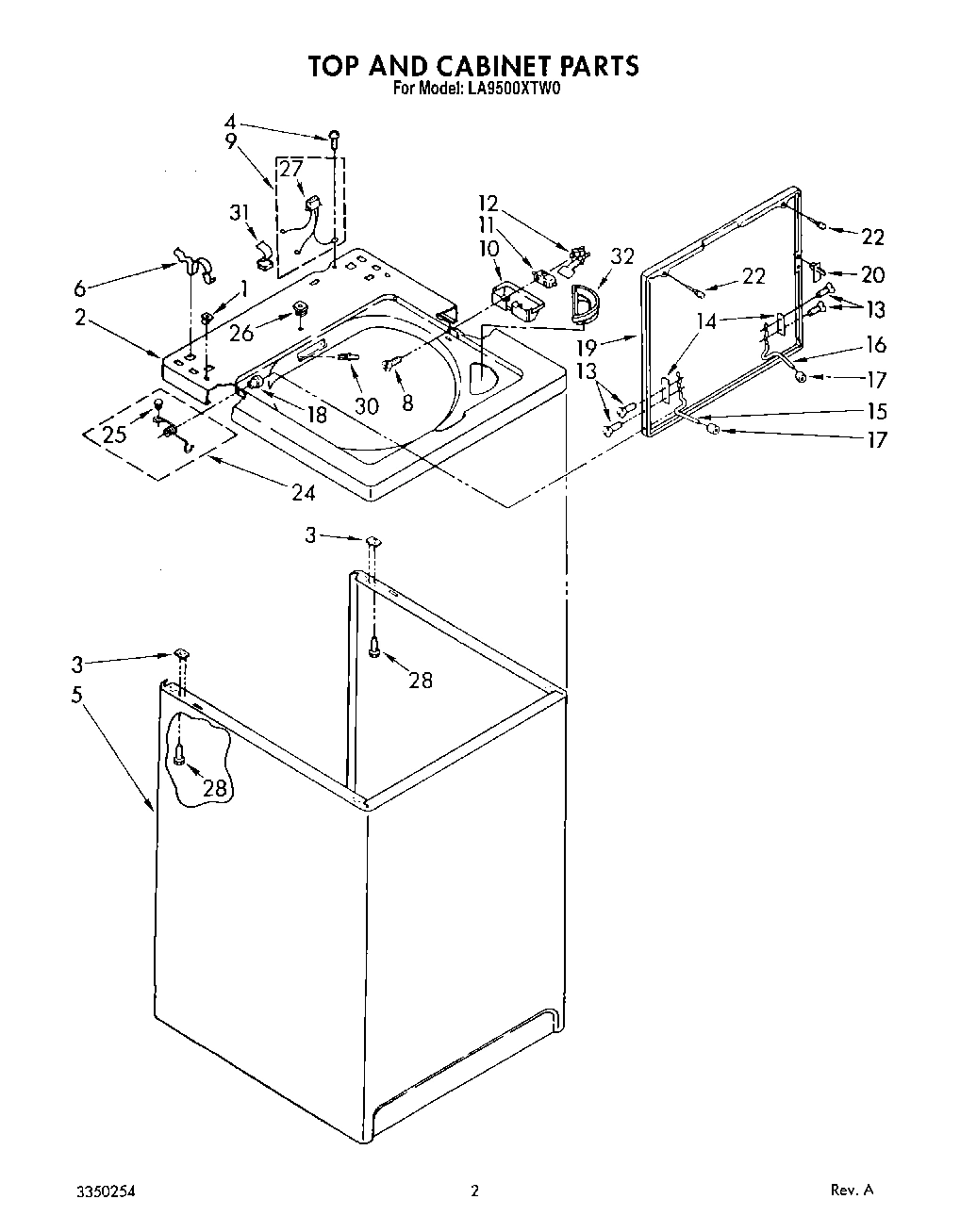 02 - TOP AND CABINET, LIT/OPTIONAL