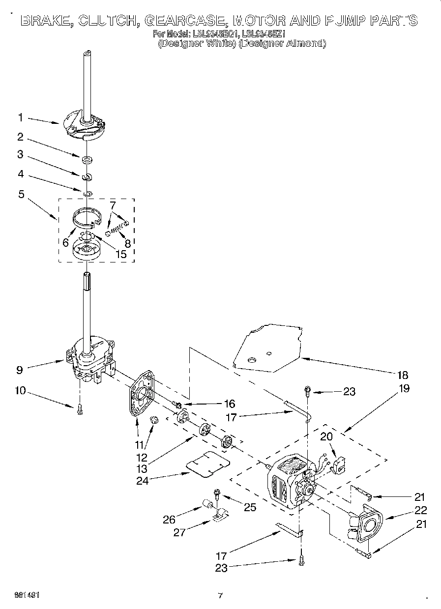 04 - BRAKE, CLUTCH, GEARCASE, MOTOR AND PUMP