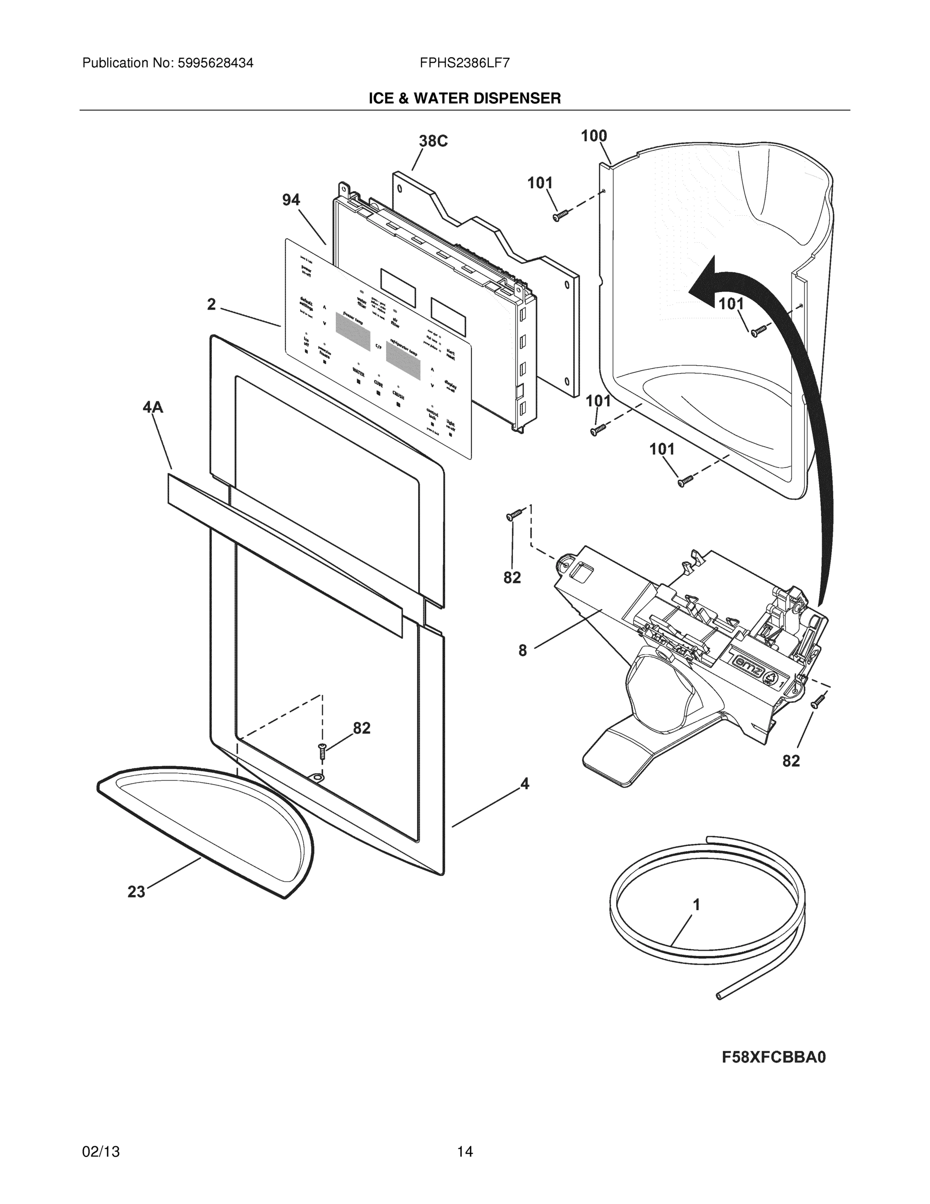 15 - ICE & WATER DISPENSER
