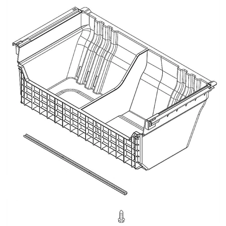 W10795852 Whirlpool Refrigerator Freezer Bin