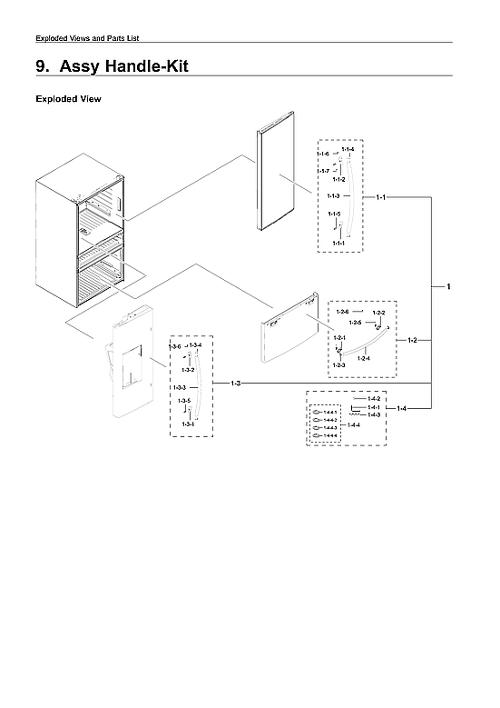 HANDLE KIT PARTS