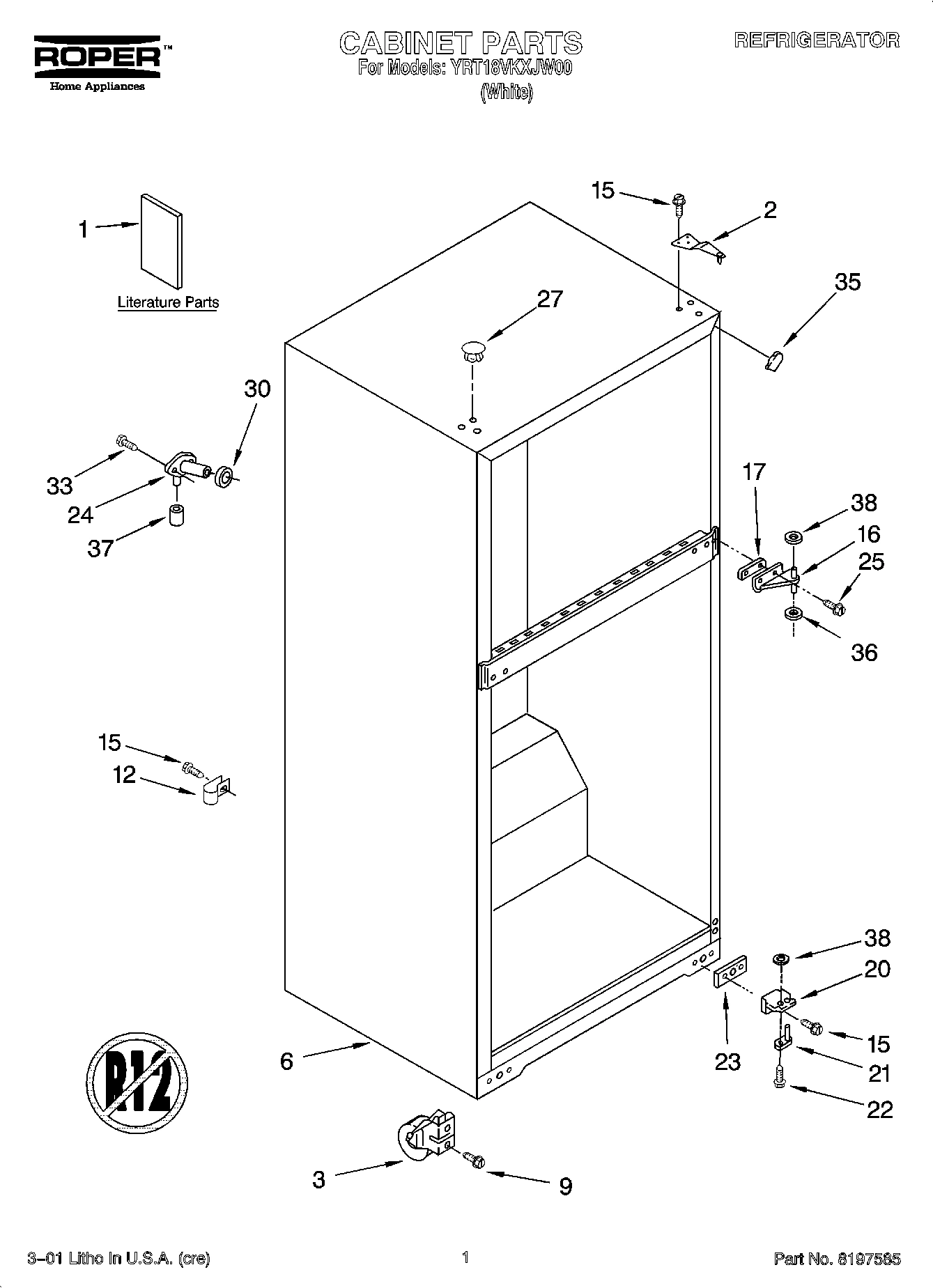 01 - CABINET PARTS