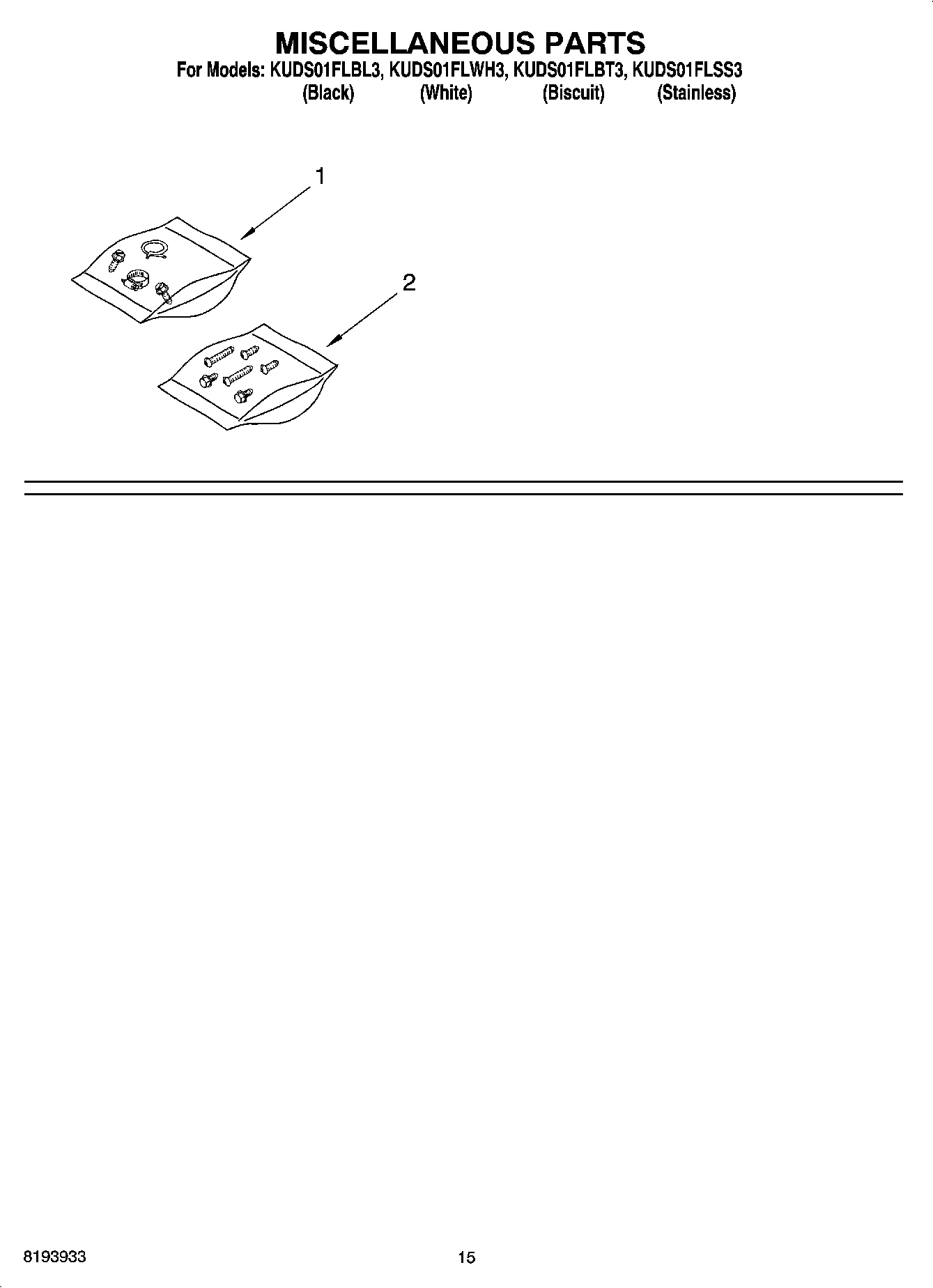 12 - MISCELLANEOUS PARTS, OPTIONAL PARTS (NOT INCLUDED)