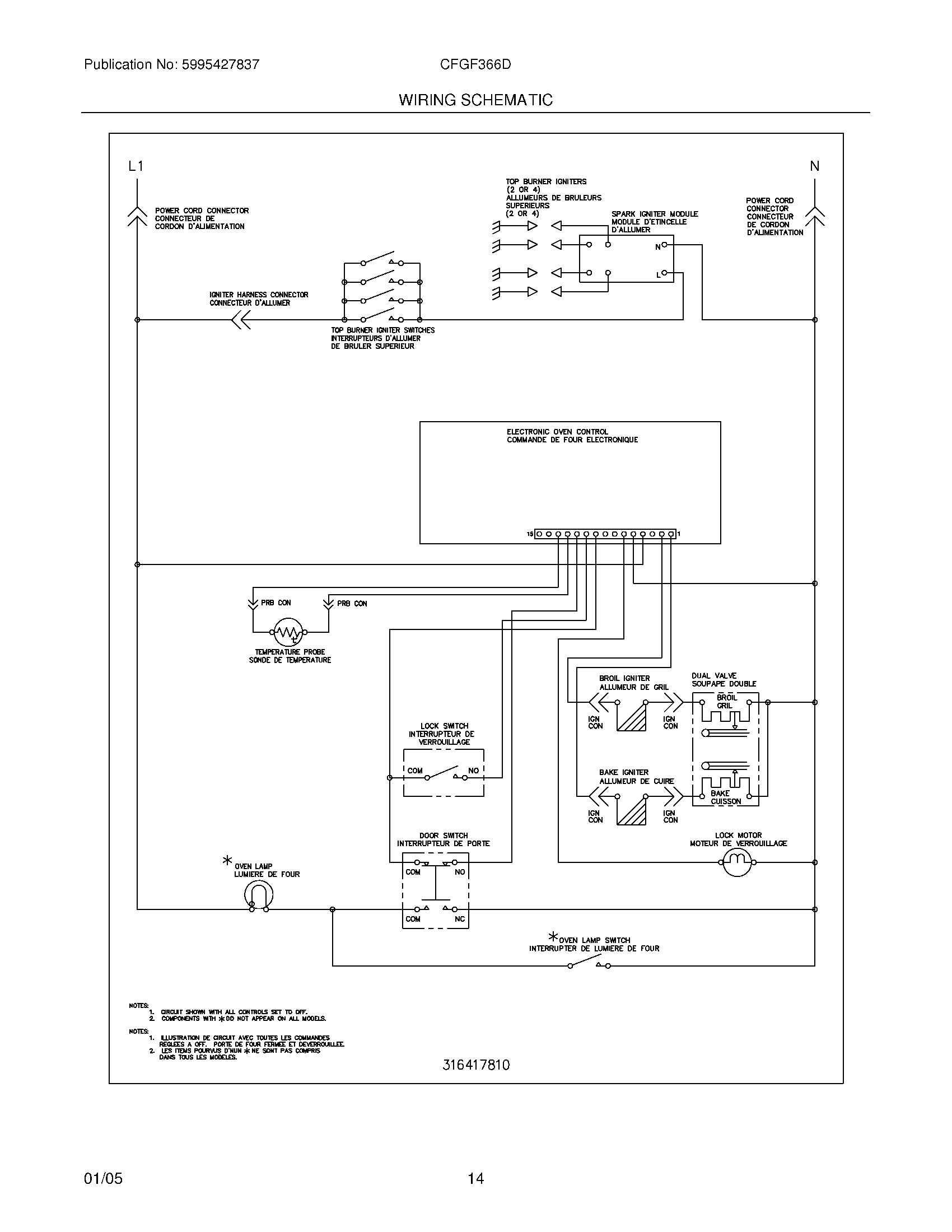 14 - WIRING SCHEMATIC