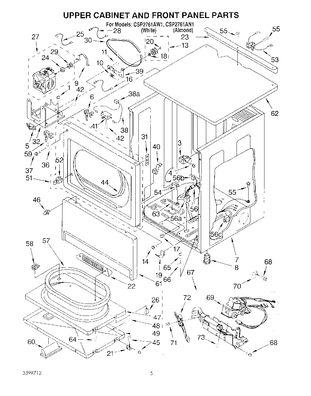 04 - UPPER CABINET AND FRONT PANEL