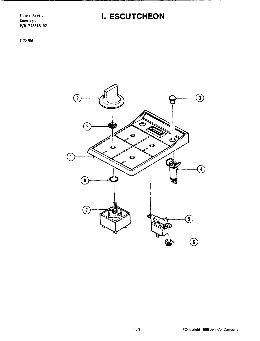 03 - ESCUTCHEON - C228W