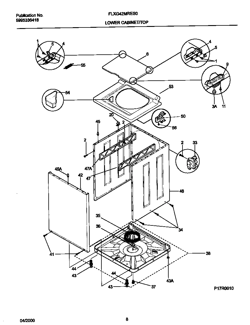 05 - P17R0010 WSHR CAB,TOP
