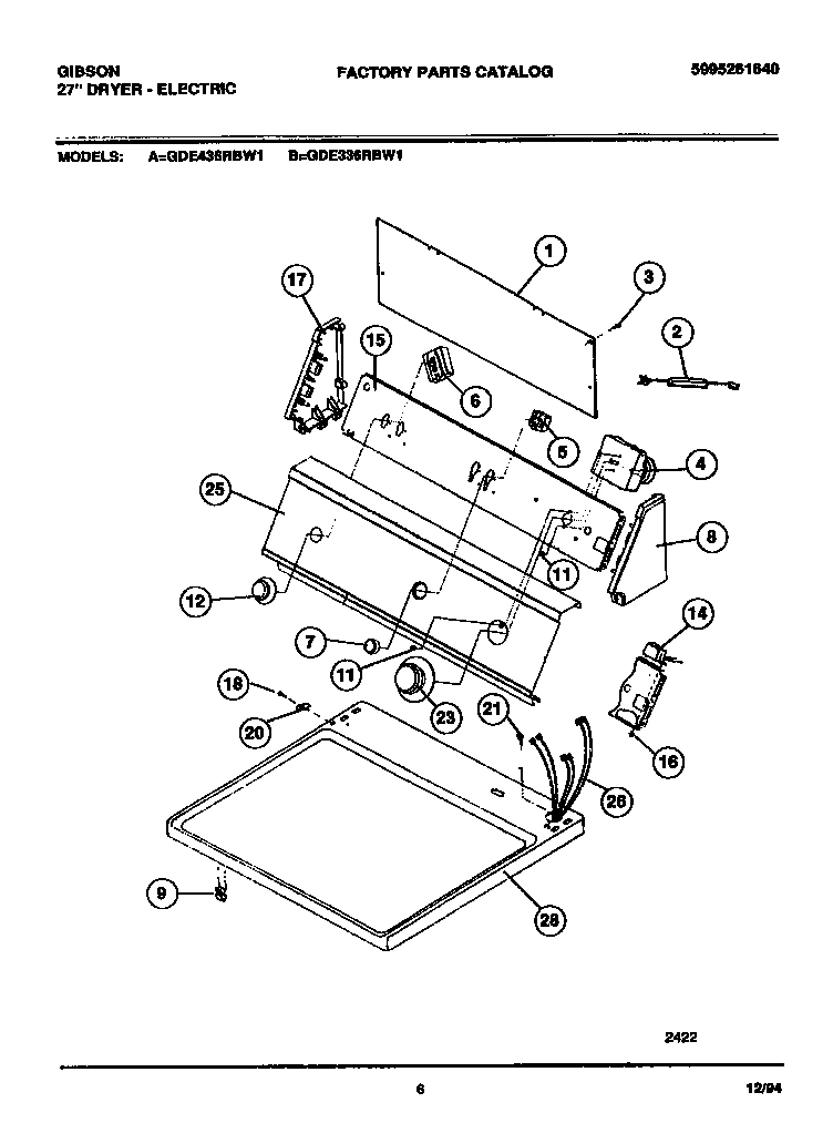 04 - CONSOLE, CONTROLS, TOP PANEL