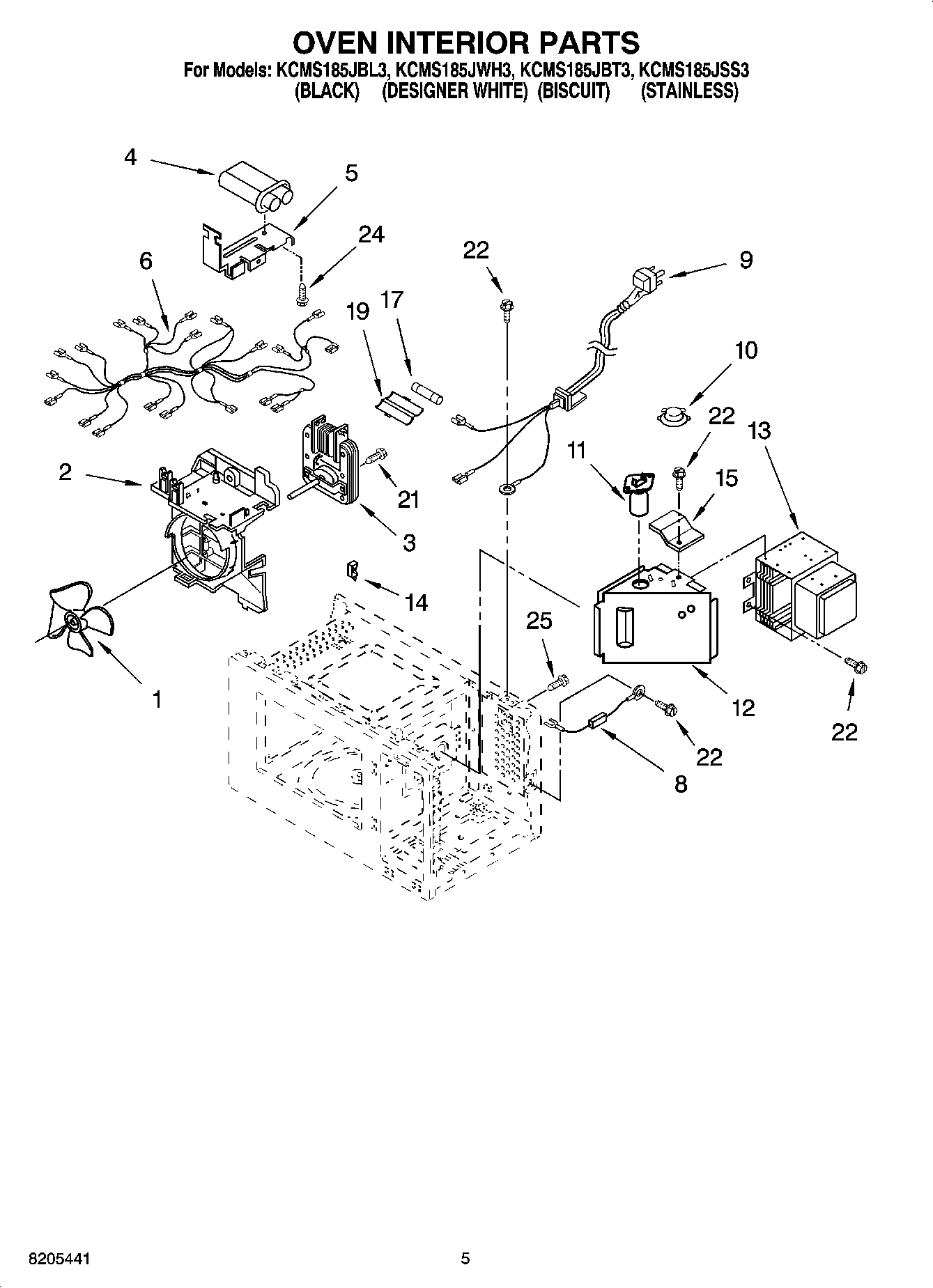 05 - OVEN INTERIOR PARTS