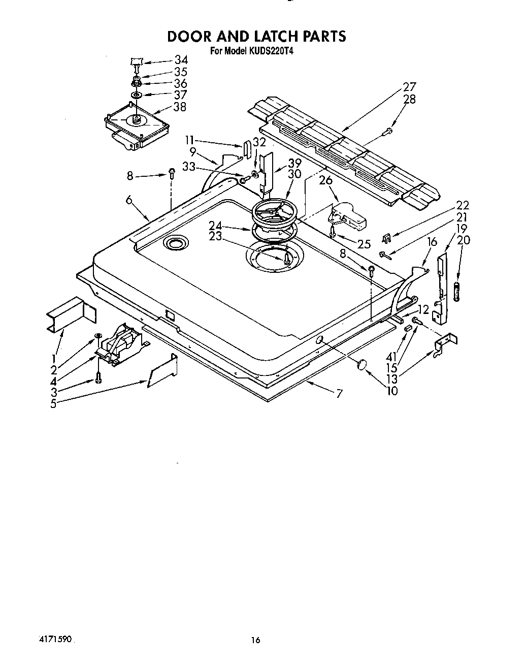 13 - DOOR AND LATCH