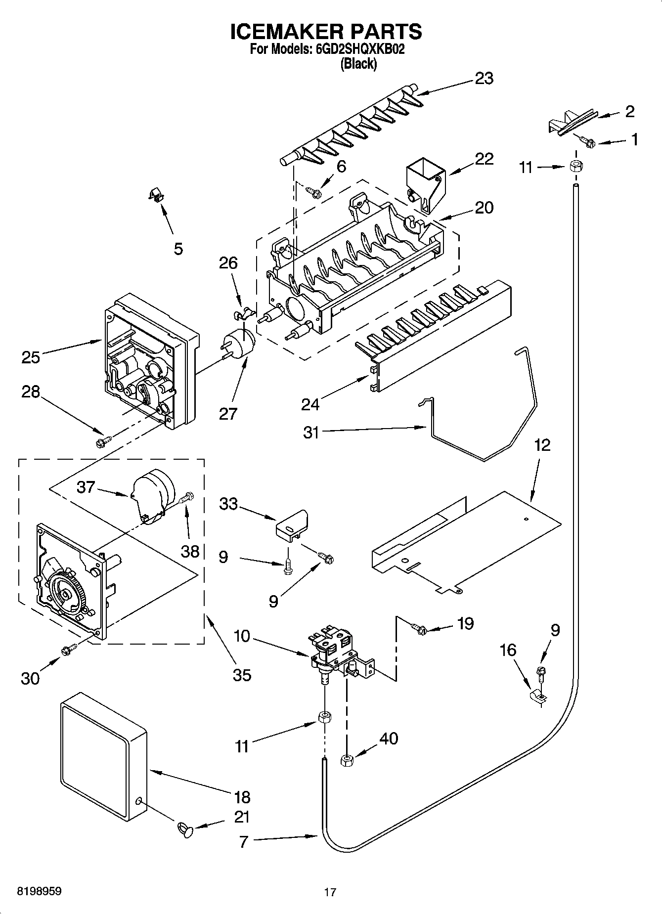 11 - ICEMAKER PARTS
