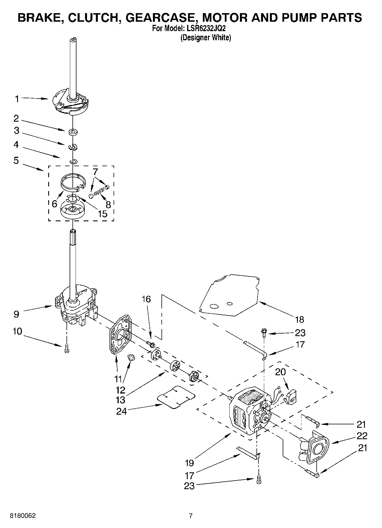 04 - BRAKE, CLUTCH, GEARCASE, MOTOR AND PUMP PARTS