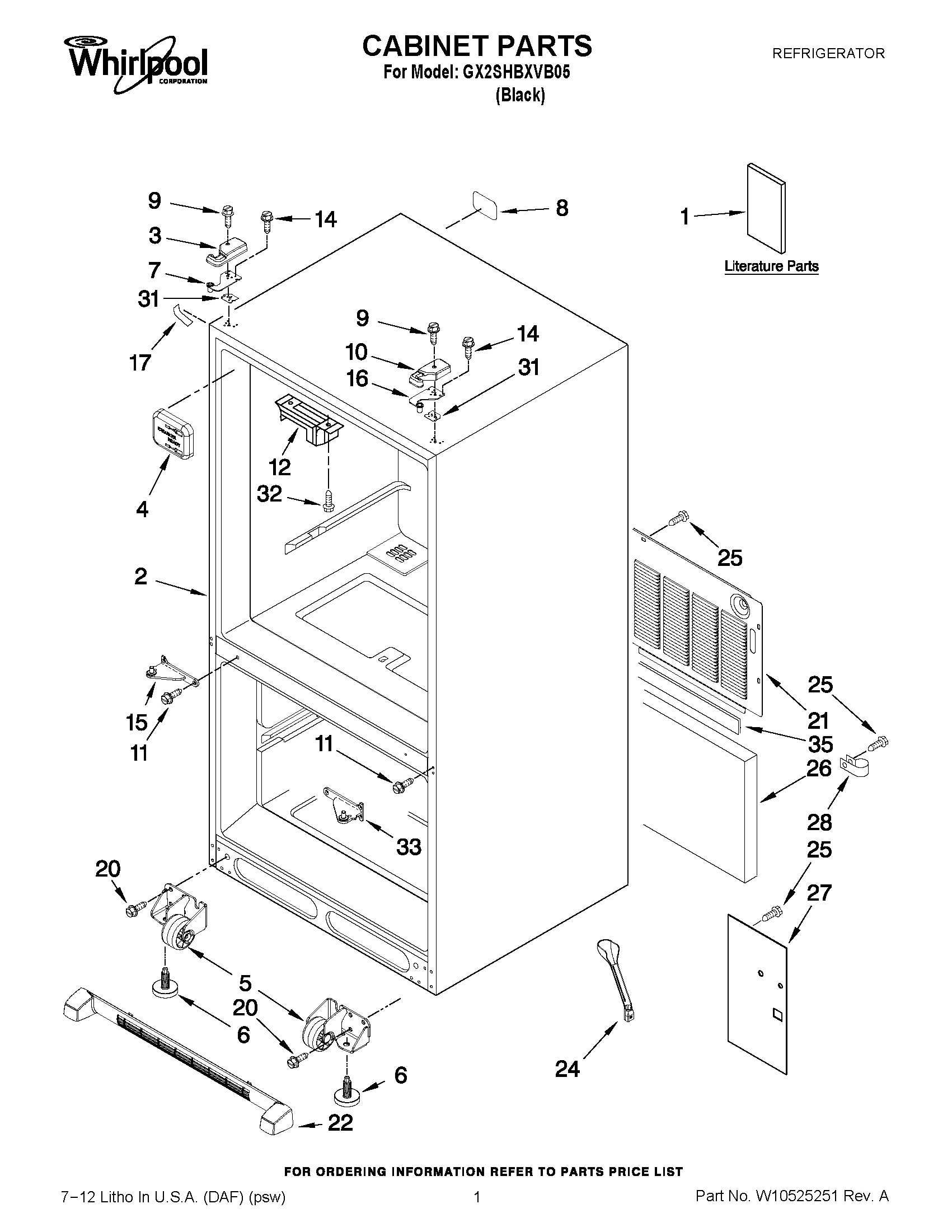 01 - CABINET PARTS