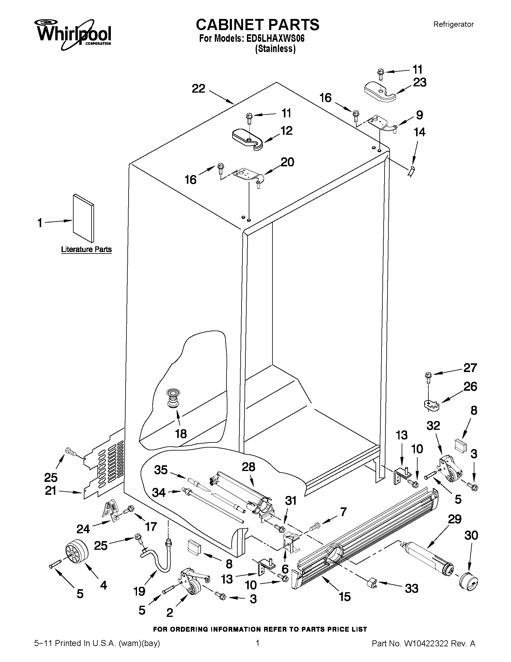 01 - CABINET PARTS
