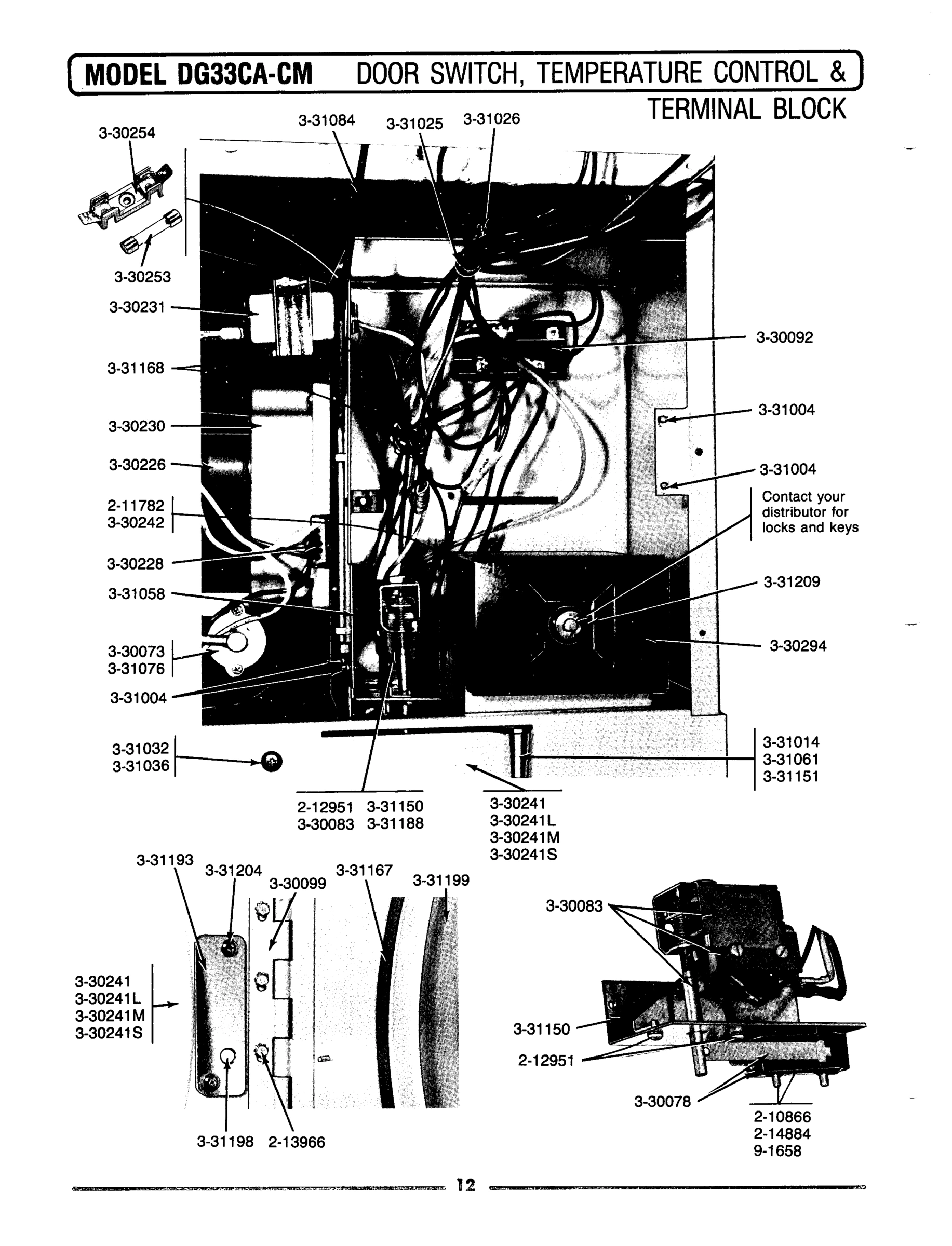 05 - DOOR SWITCH, TEMP CONTROL & TERMINAL BLK