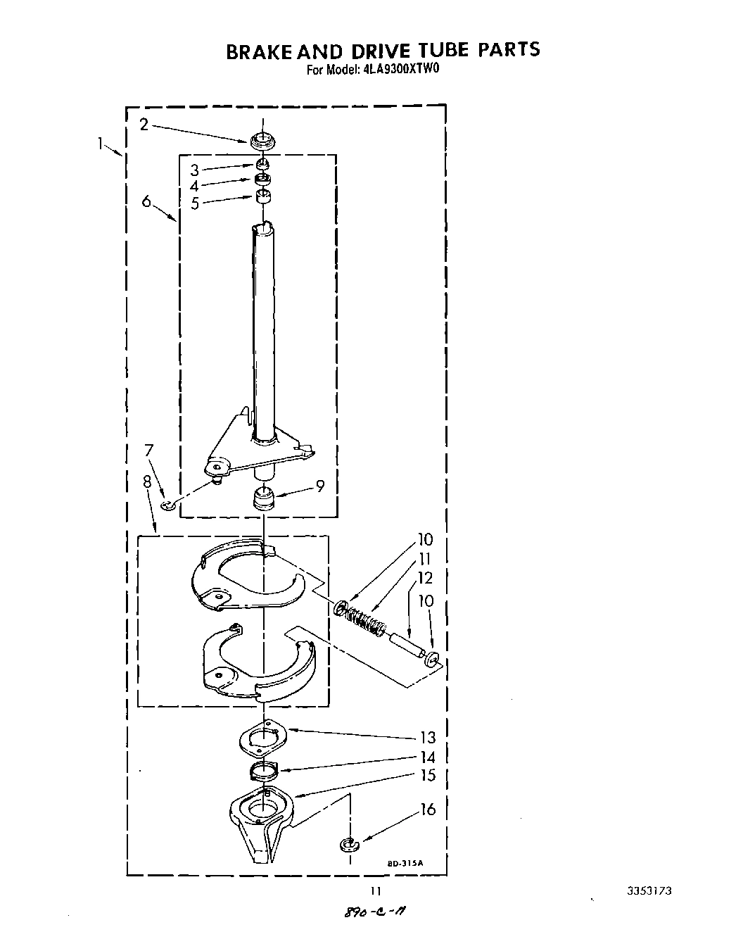 09 - BRAKE AND DRIVE TUBE