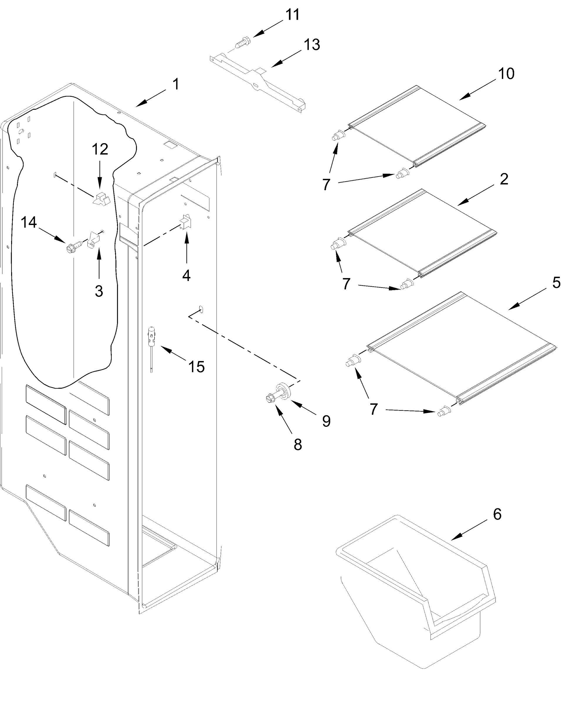 FREEZER LINER PARTS