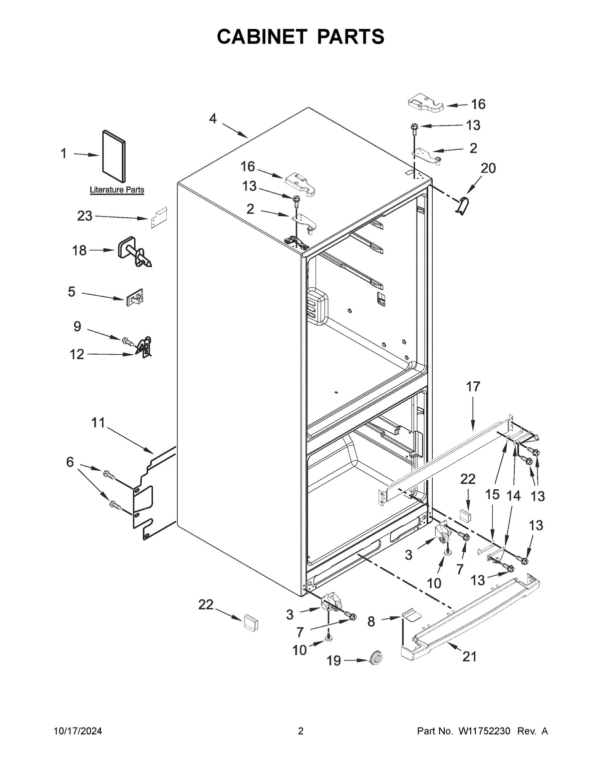 02 - CABINET PARTS